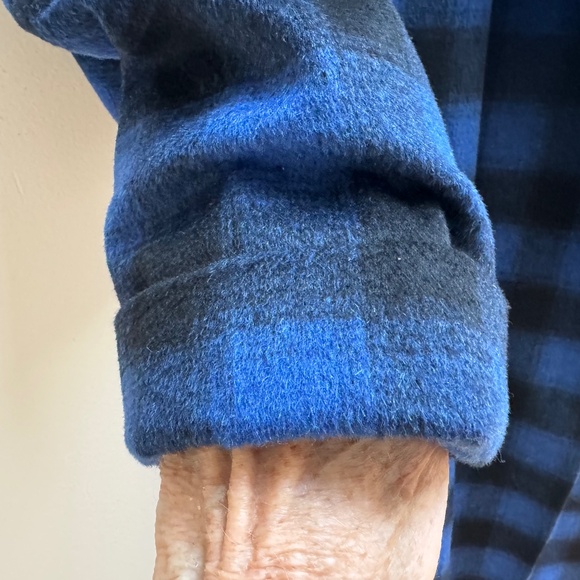 NWOT Periphery 'Easy Love Coat' in Blue/Black Check Sz. M - Picture 10 of 13